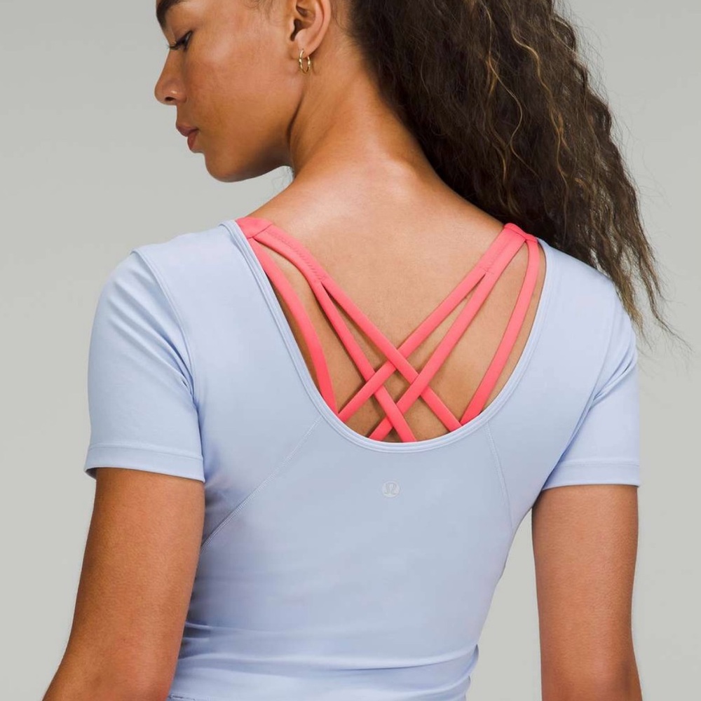 Lululemon Athletica Light Blue Crop Top